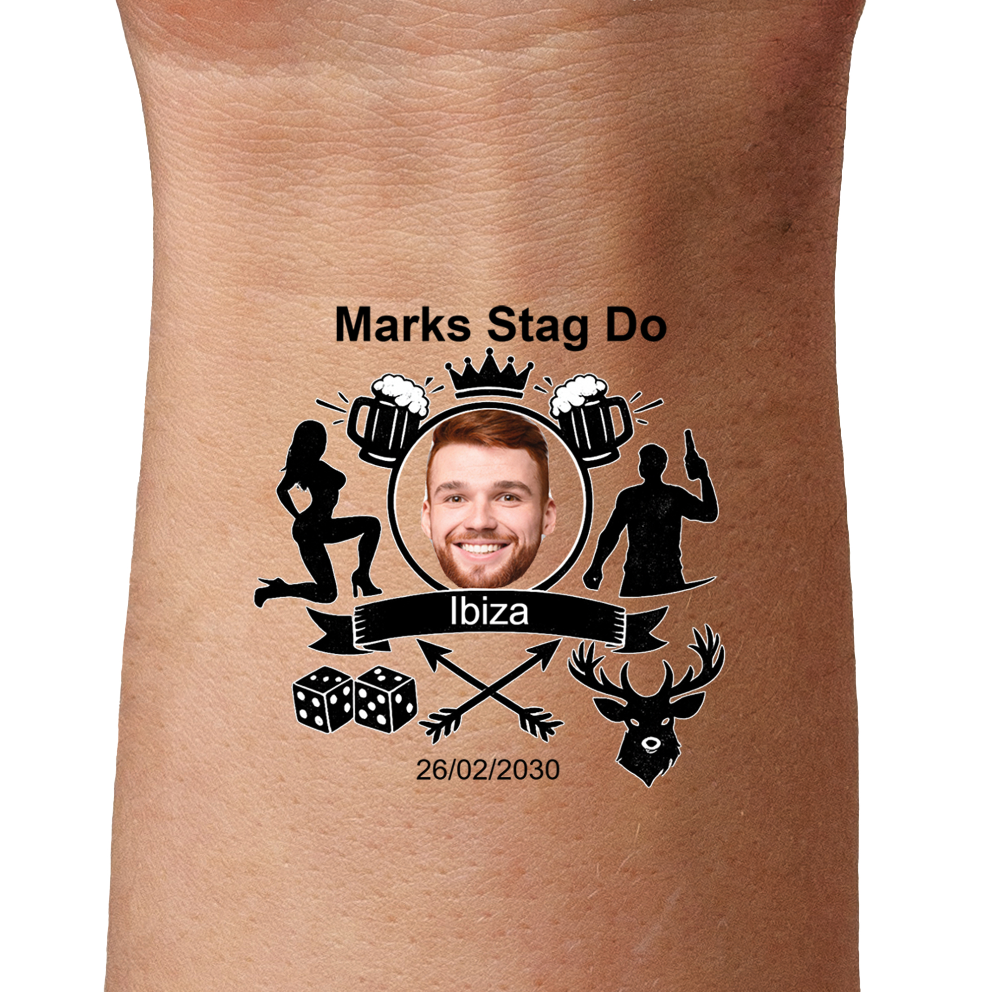 Stag Do temporary tattoos by TattoIt.co.uk