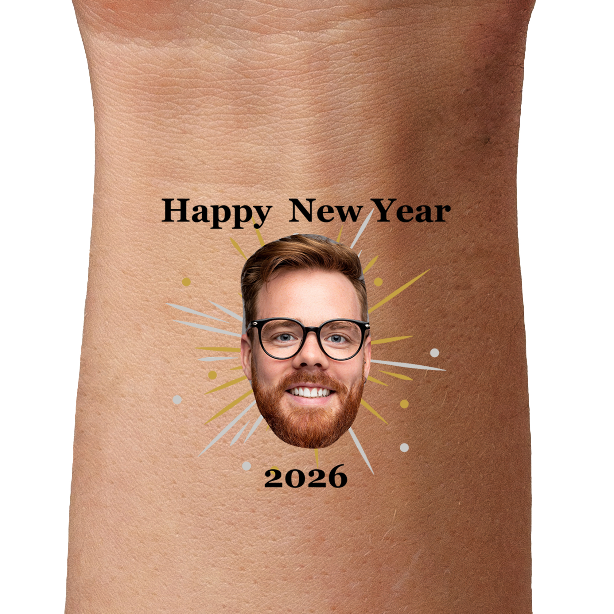 Happy New Year temporary tattoos by TattoIt.co.uk