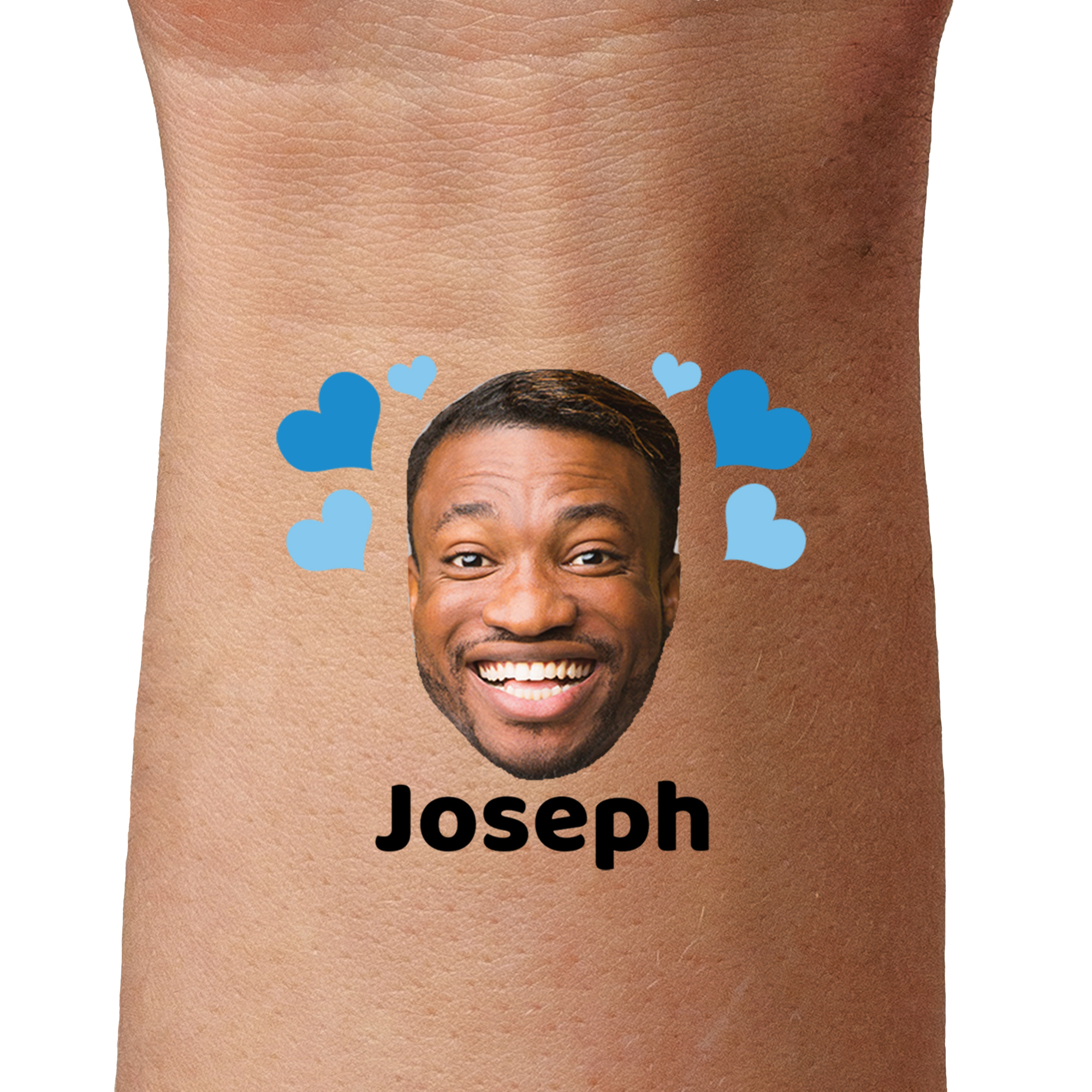 Blue Hearts temporary tattoos by TattoIt.co.uk