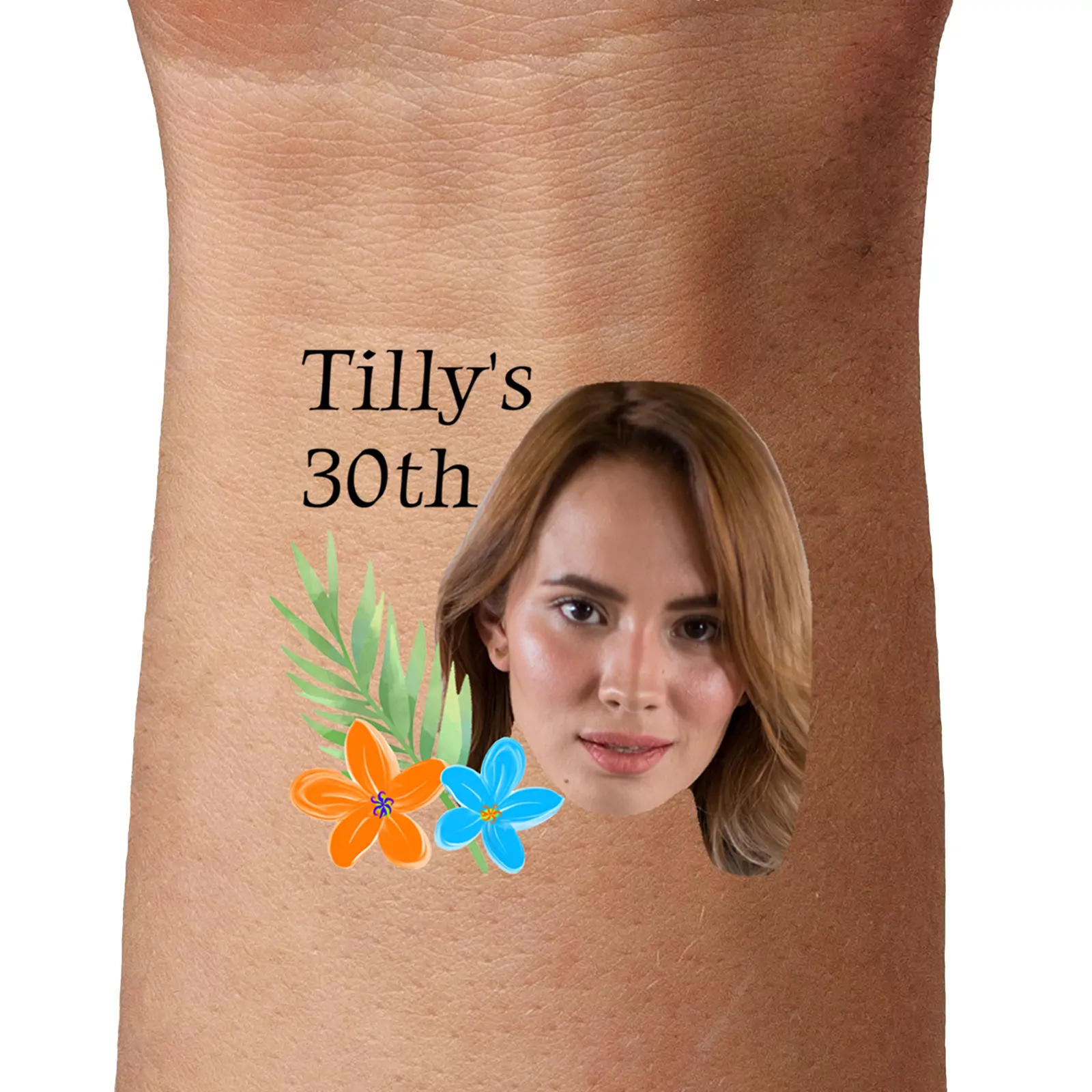 Tropical Flowers temporary tattoos by TattoIt.co.uk