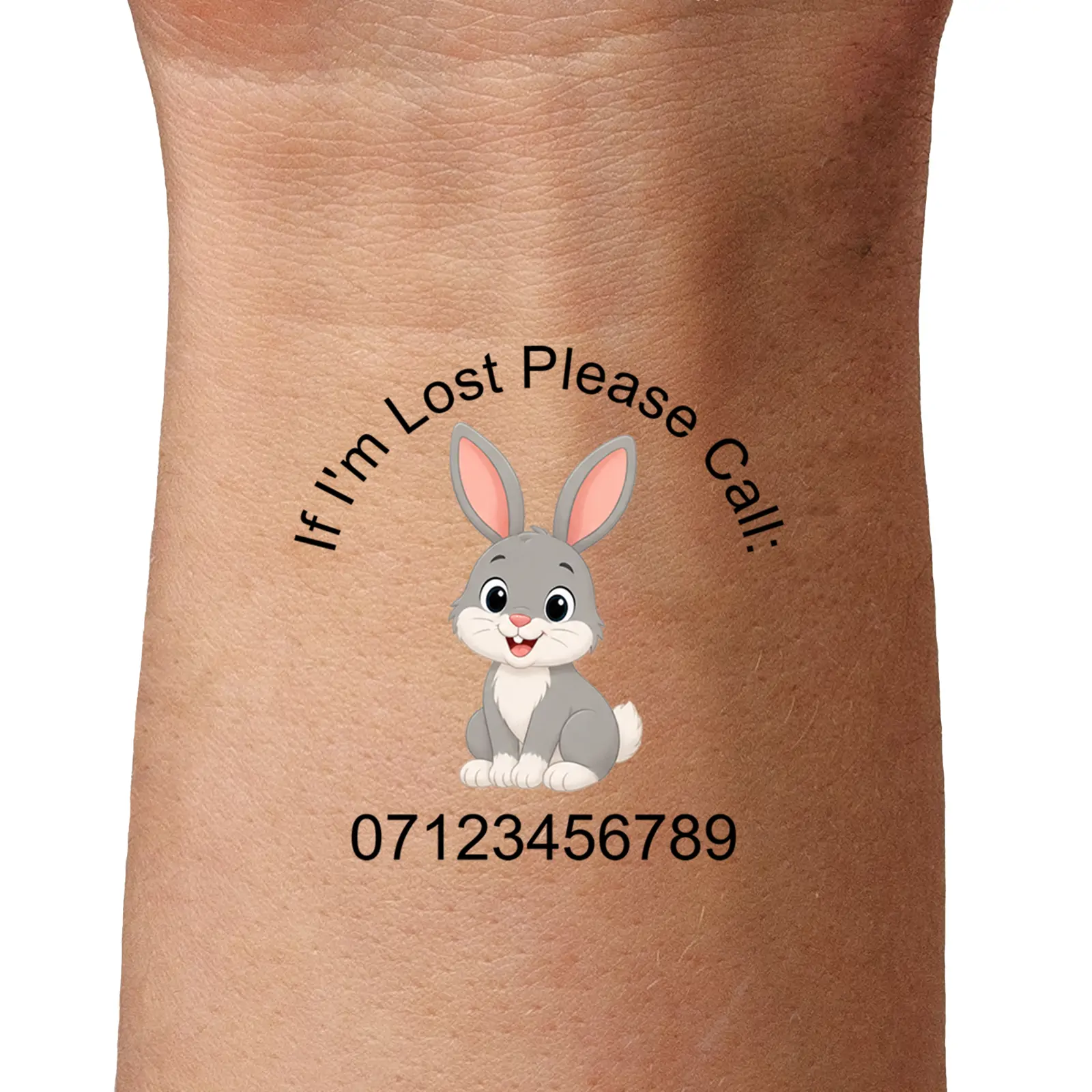 Rabbit- Lost Child temporary tattoo