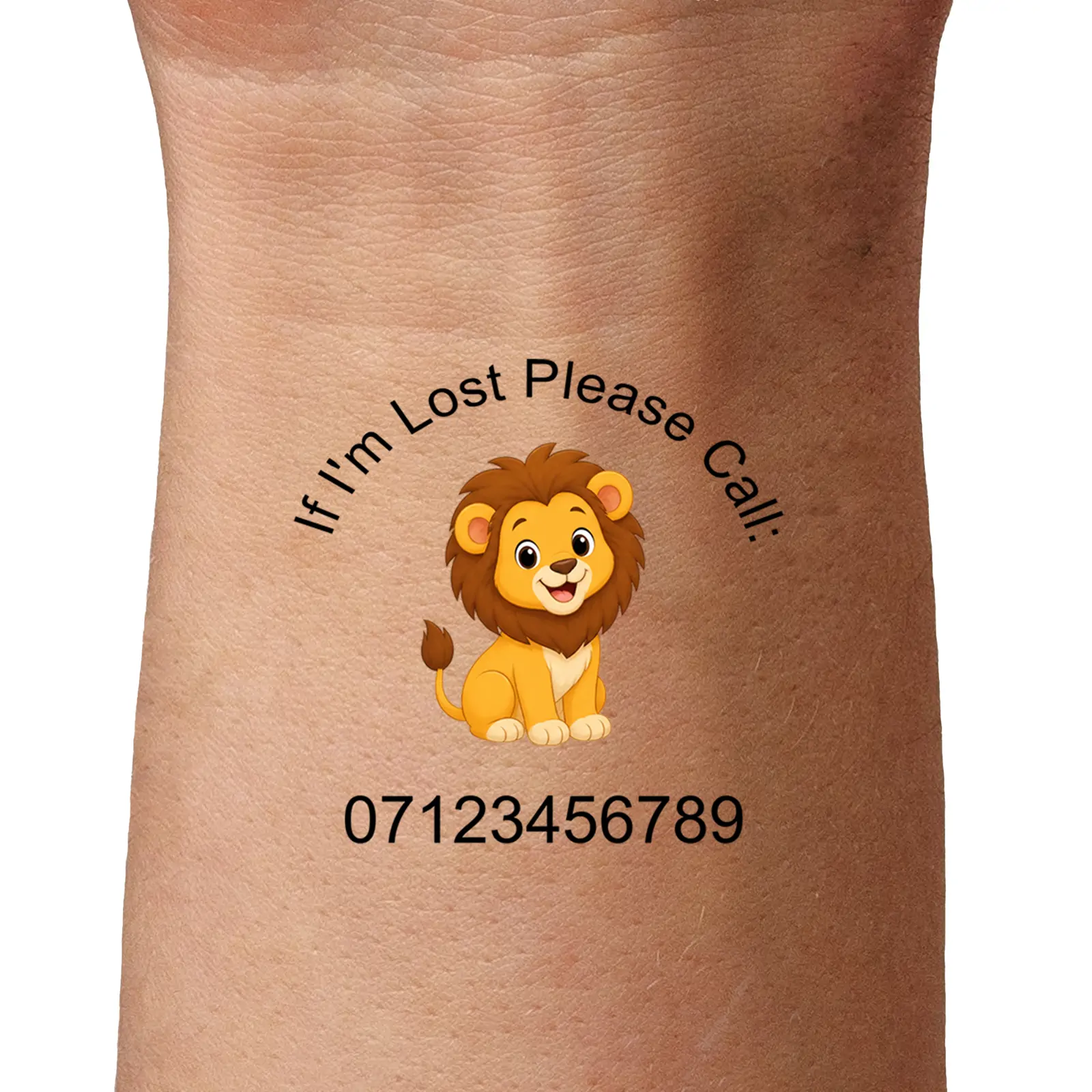 Lion- Lost Child temporary tattoo