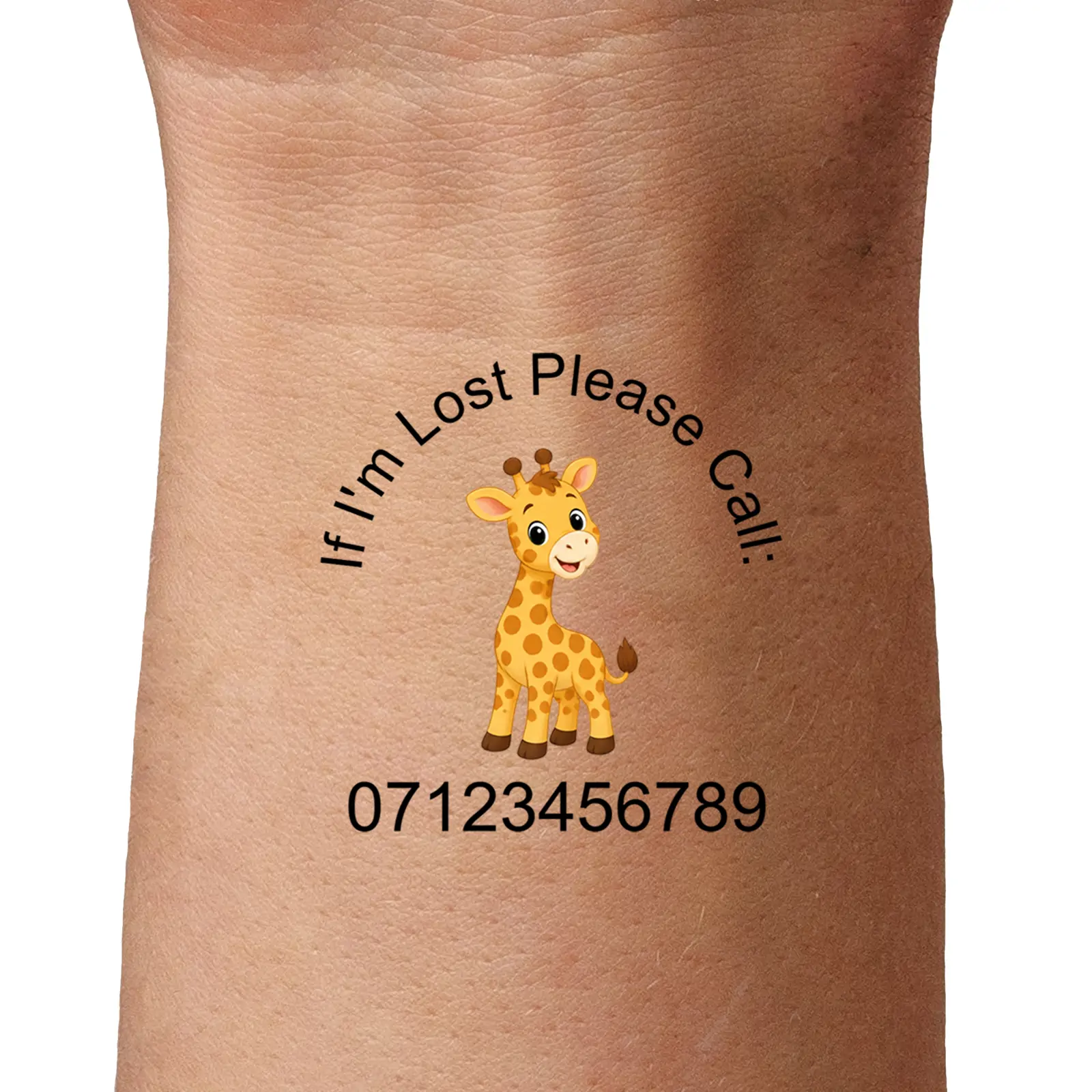 Giraffe- Lost Child temporary tattoo