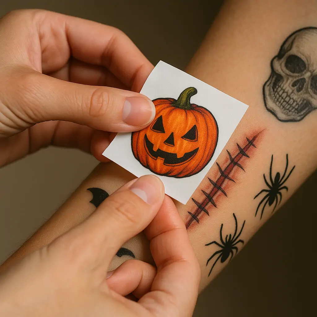 Halloween temporary tattoos