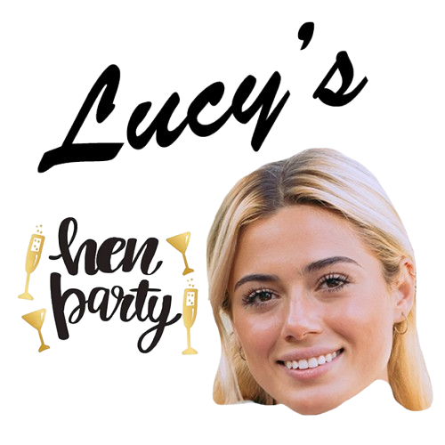 A picture of a women with blonde hair as a stag do party tattoo