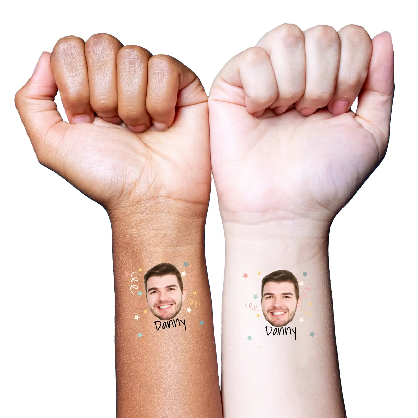 Starry Confetti temporary tattoo