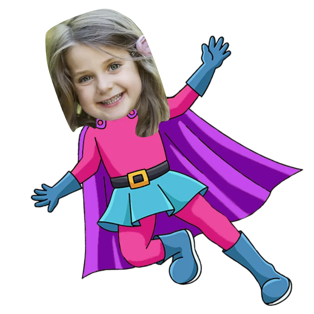 Pink Super Hero Temporary Tattoo temporary tattoo