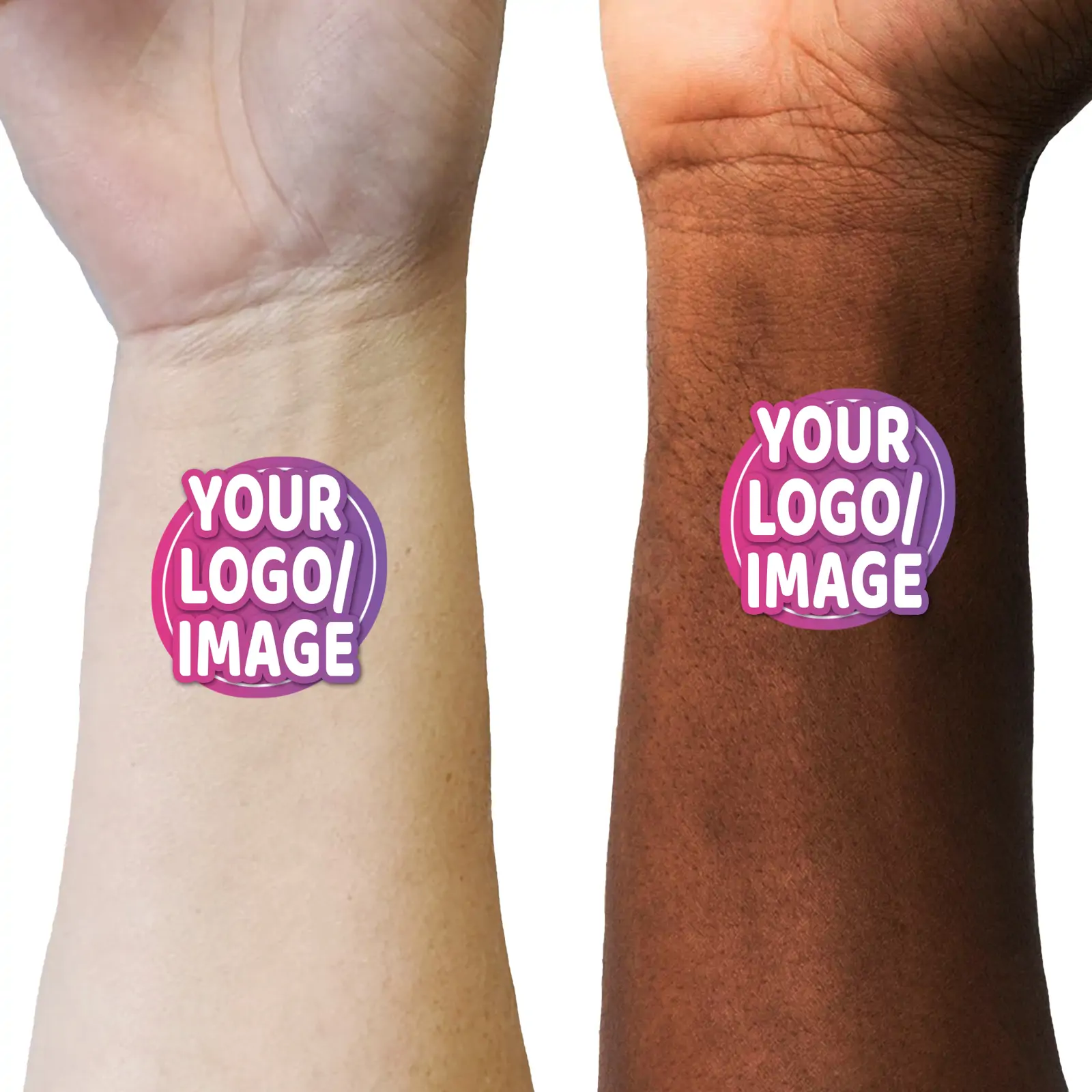 Logo Temporary Tattoos 45mm x 45mm temporary tattoo