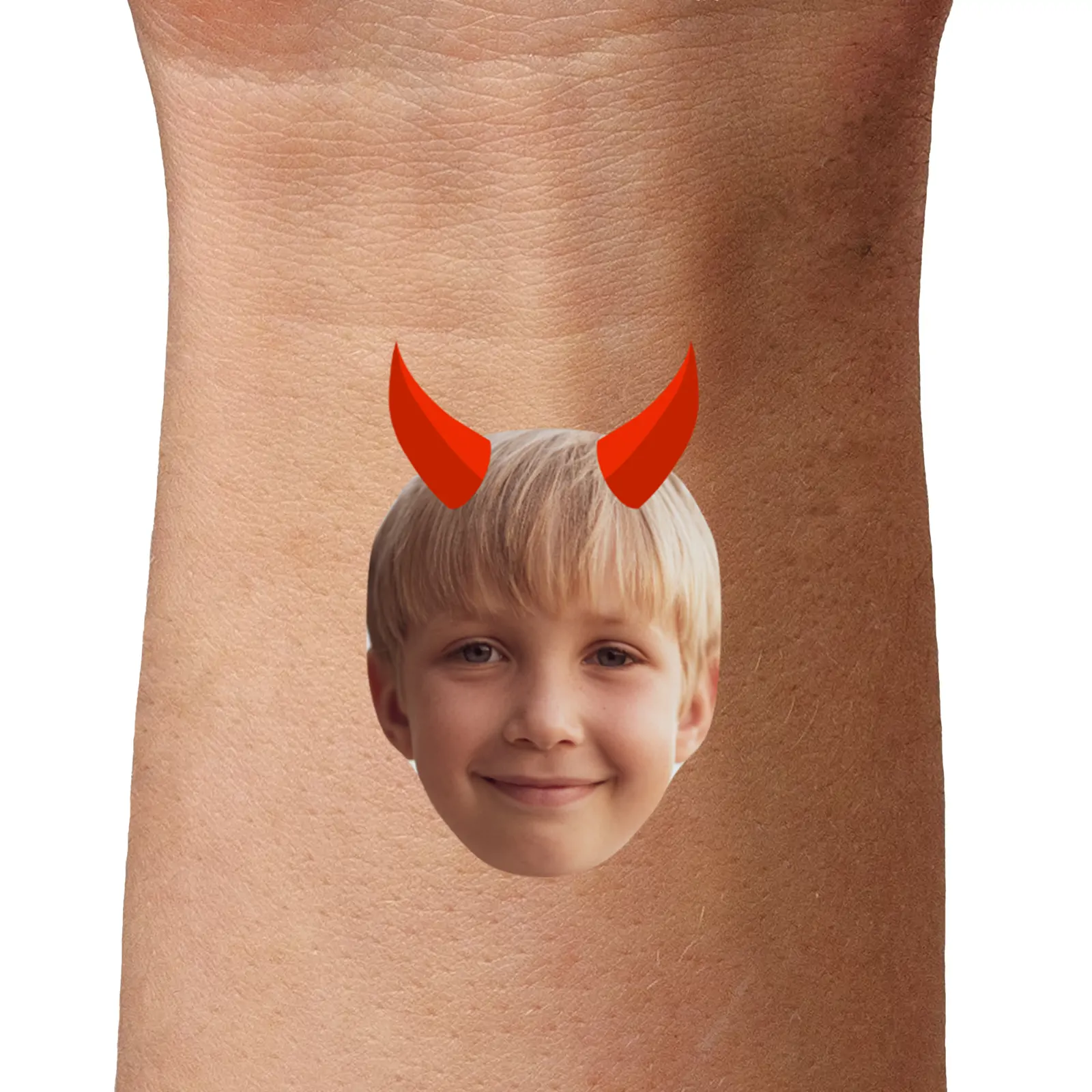 Custom Devil Horns Halloween Temporary Tattoo temporary tattoo
