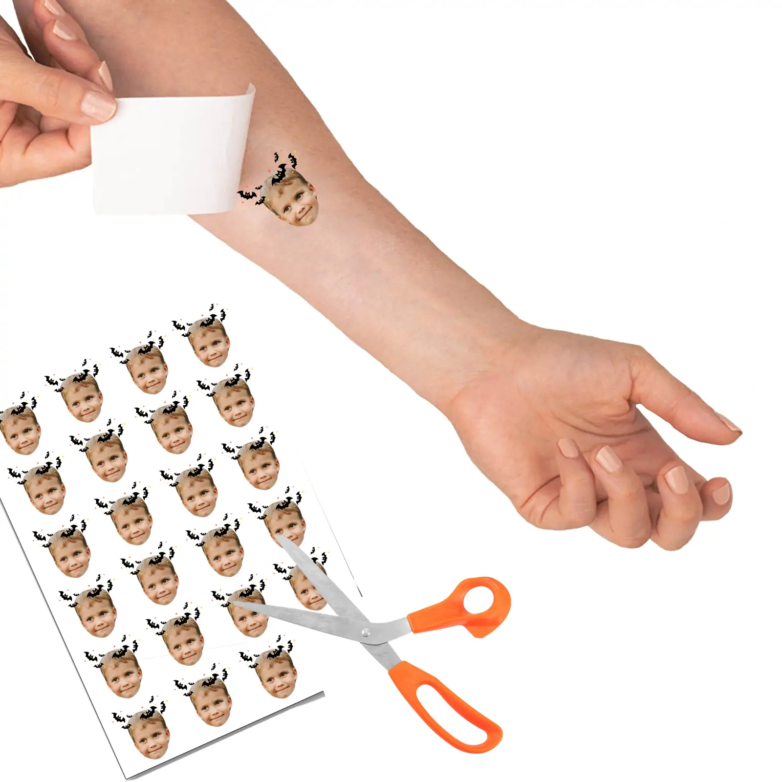 Custom Bats Halloween Temporary Tattoo temporary tattoo