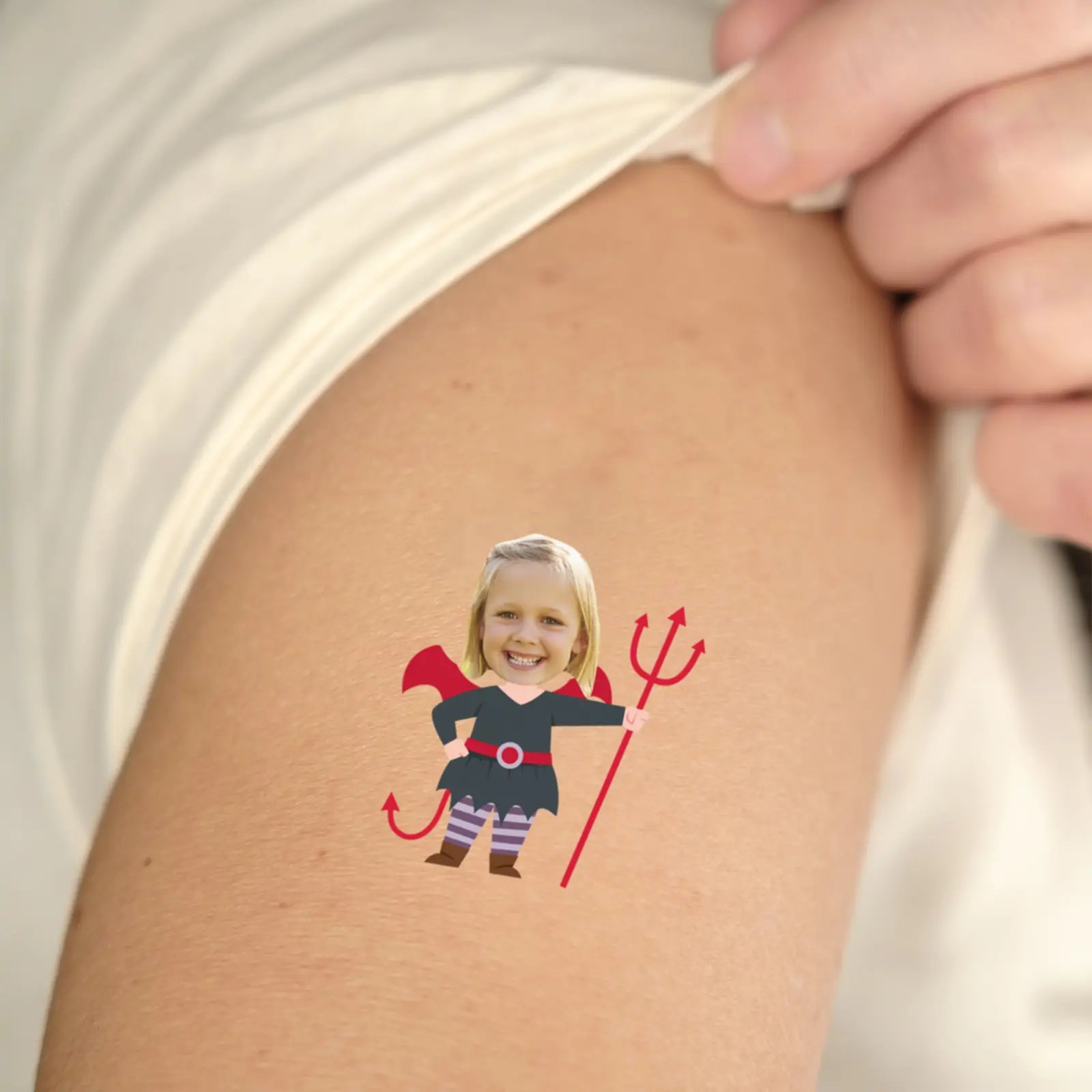 Devil Costume Halloween Temporary Tattoo temporary tattoo