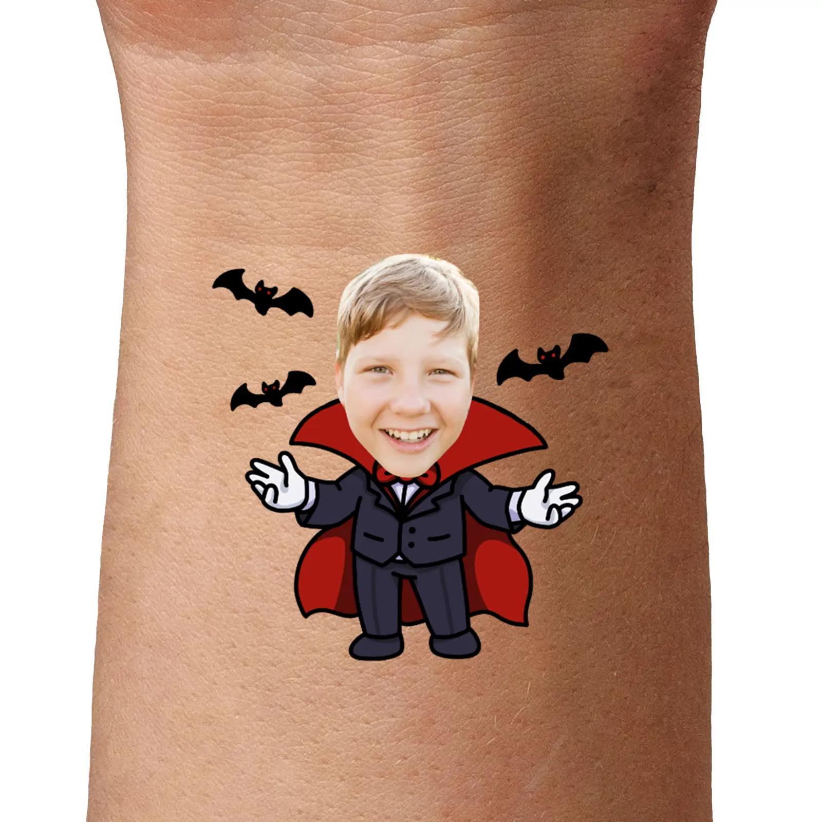 Dracula Halloween Temporary Tattoo temporary tattoo