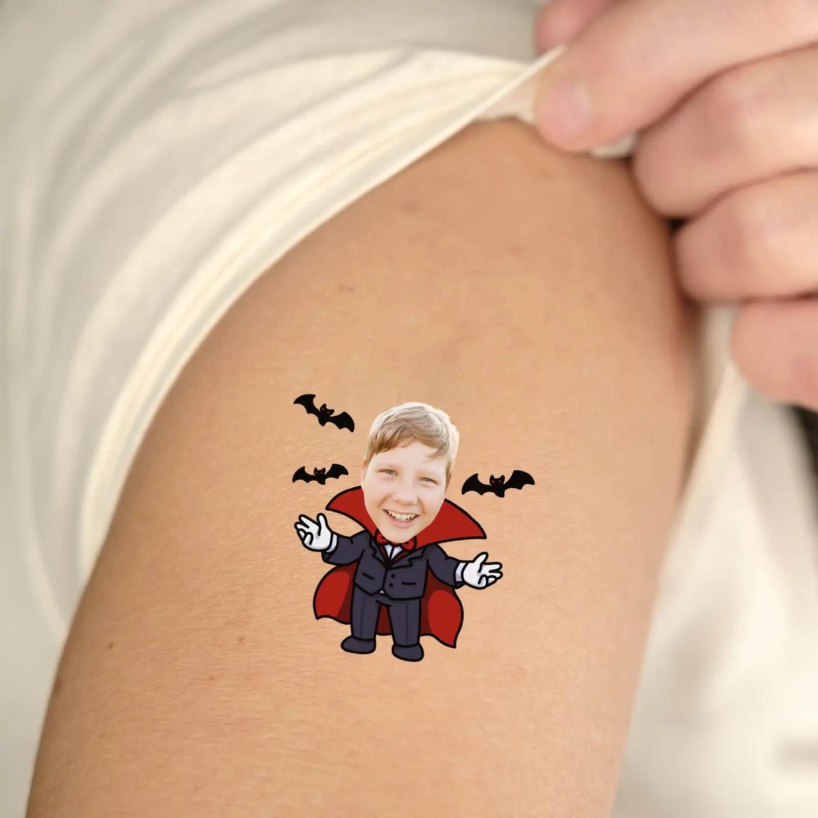 Dracula Halloween Temporary Tattoo temporary tattoo