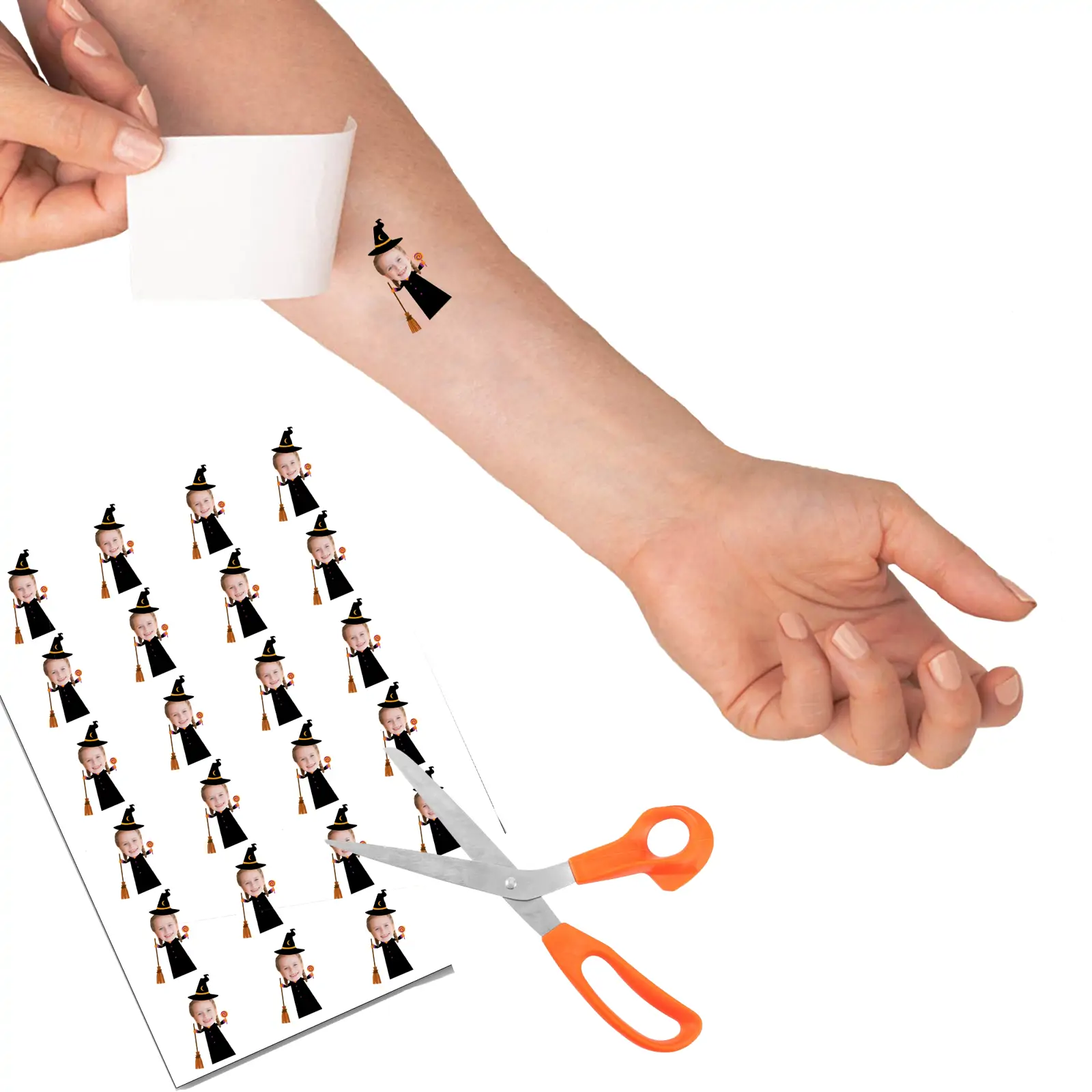 Witch Costume Halloween Temporary Tattoo temporary tattoo