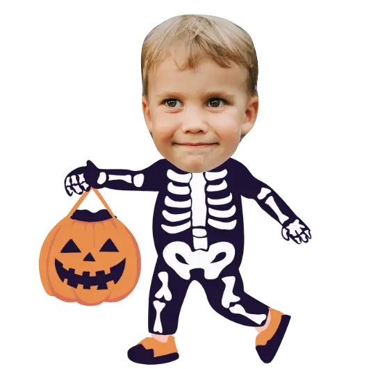Skeleton Costume Halloween Temporary Tattoo temporary tattoo