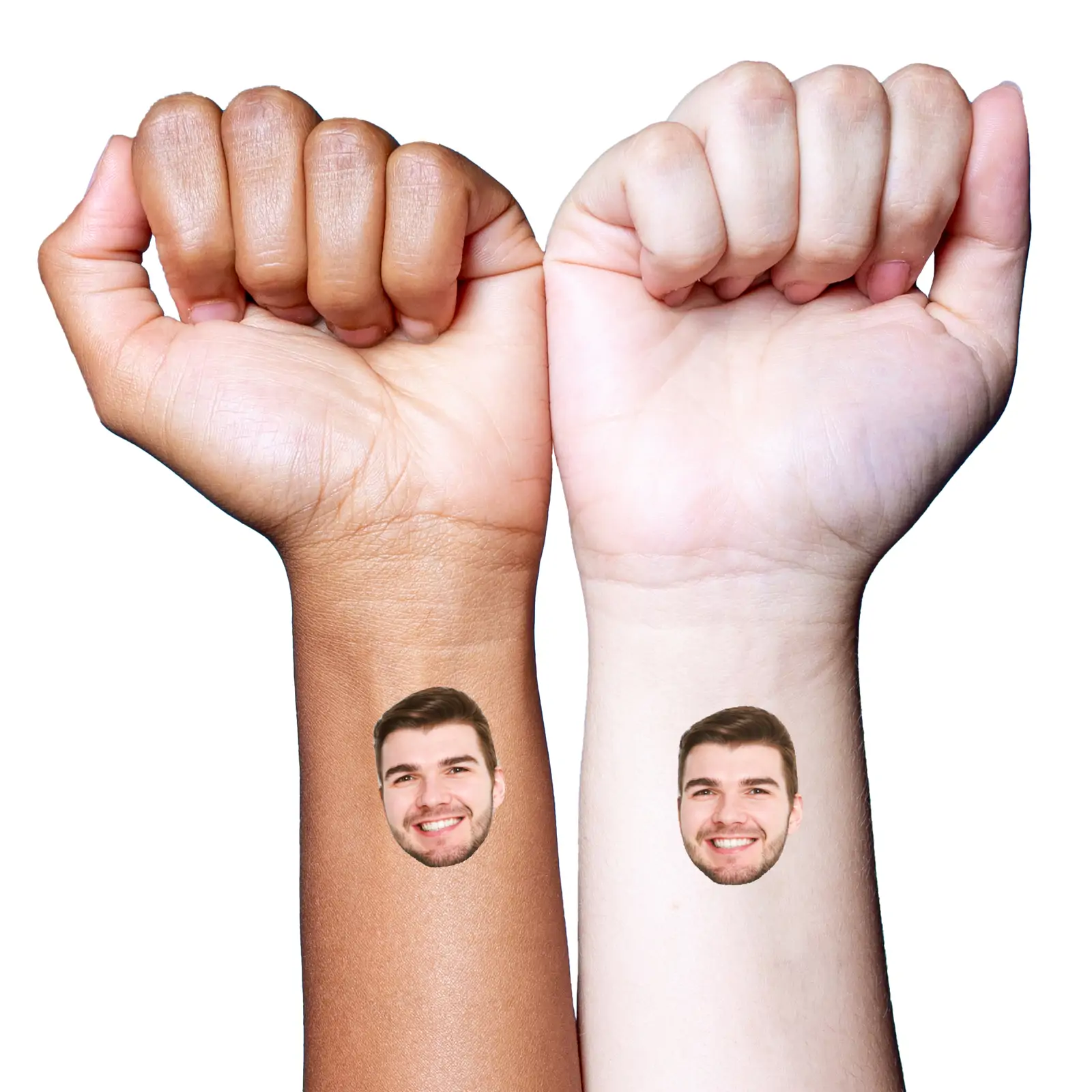 Face temporary tattoo