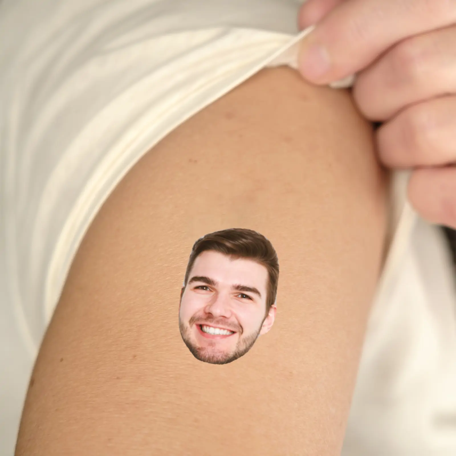 Face temporary tattoo