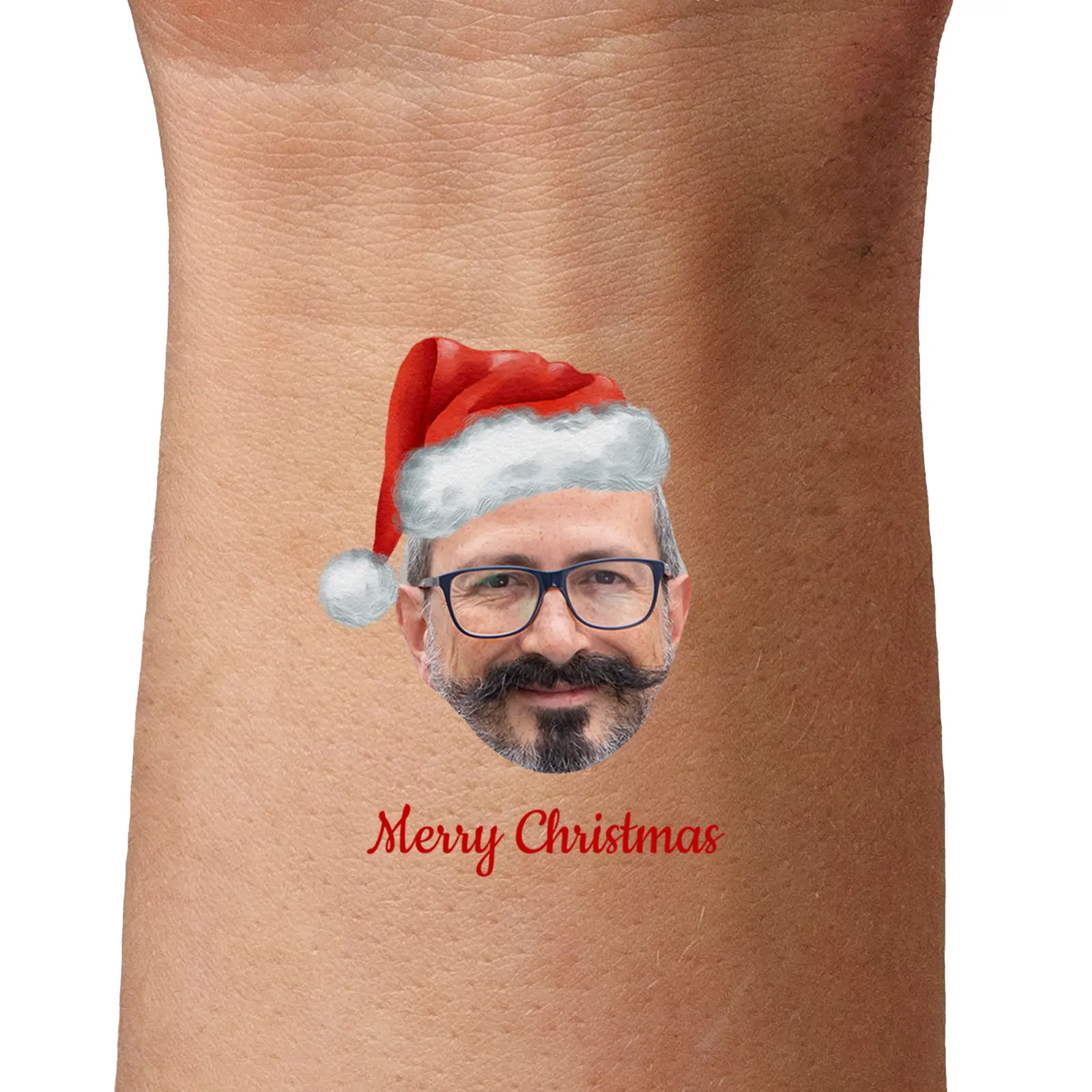 Santa Hat temporary tattoo