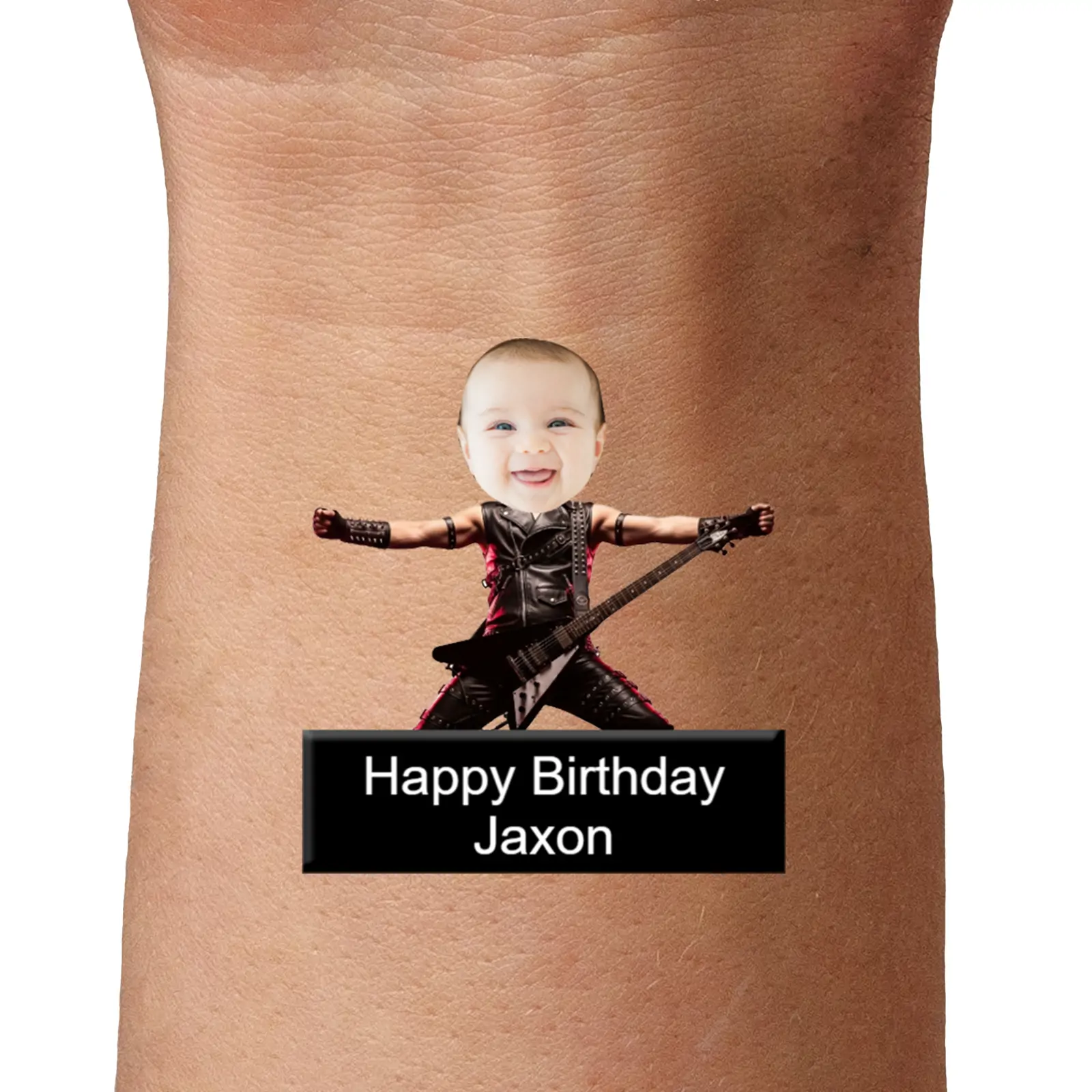 Rock Star temporary tattoo
