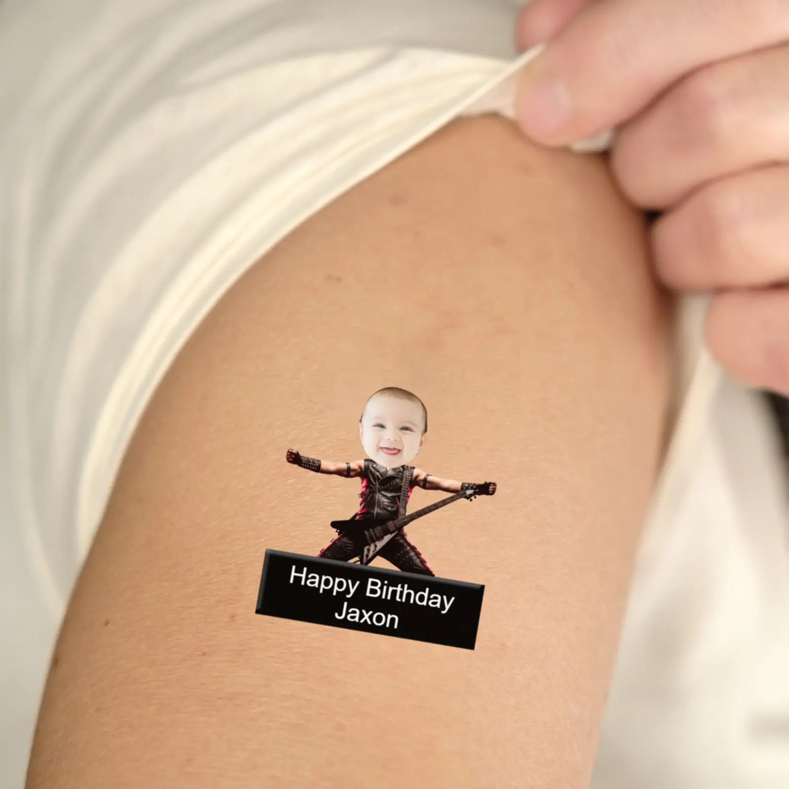 Rock Star temporary tattoo