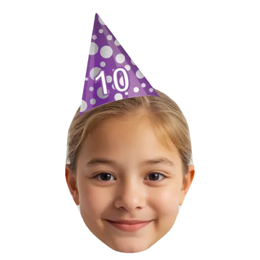 Purple Spots Hat temporary tattoo