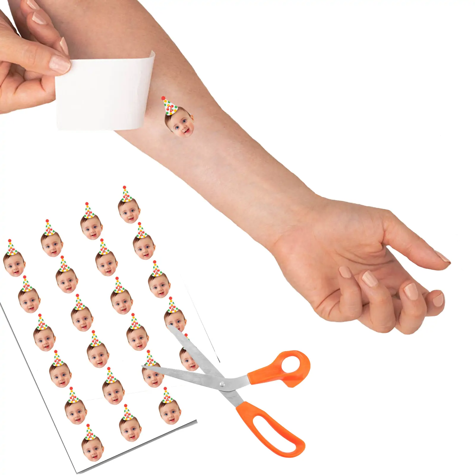Spotty Hats temporary tattoo