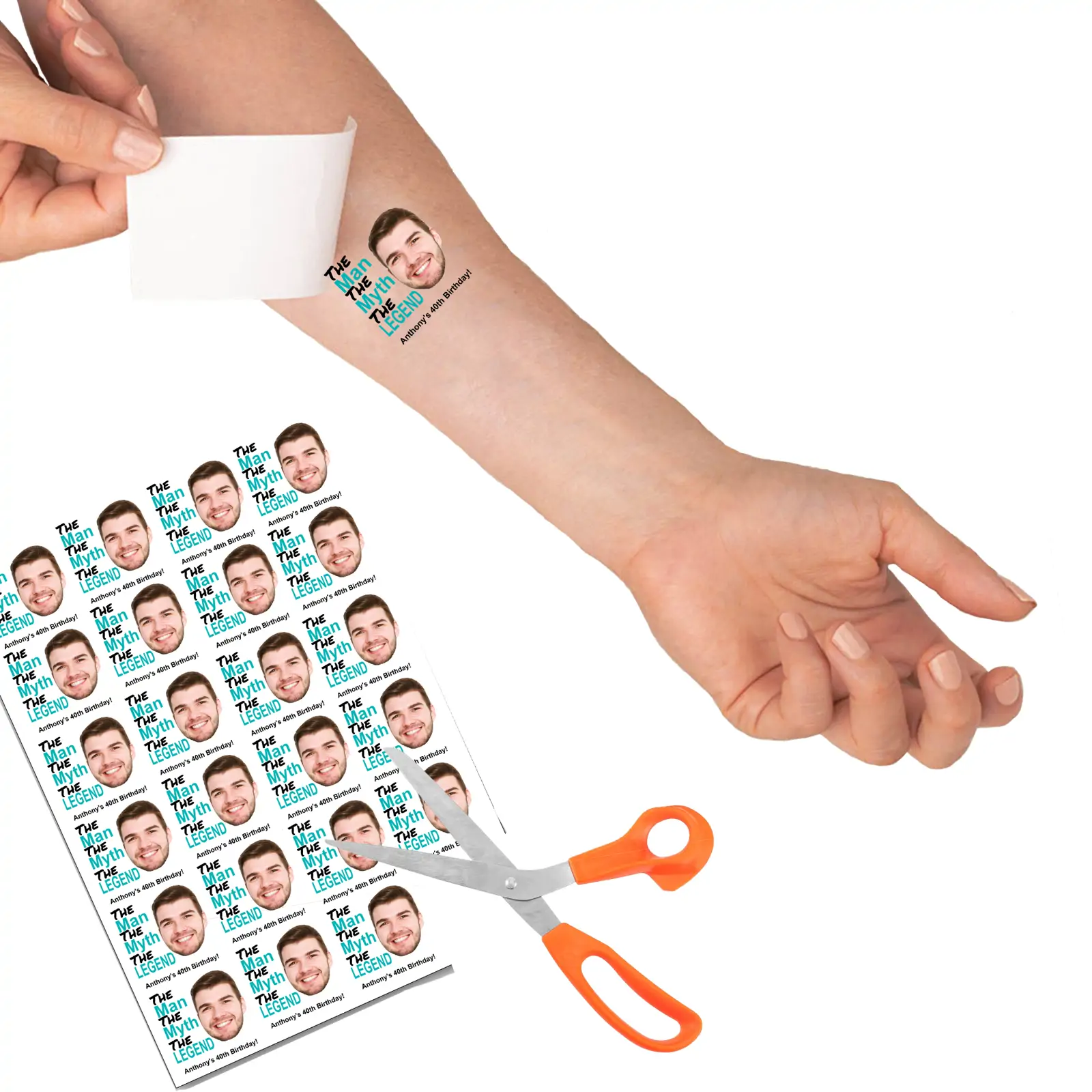 The Man, The Myth, The Legend Temporary Tattoo temporary tattoo