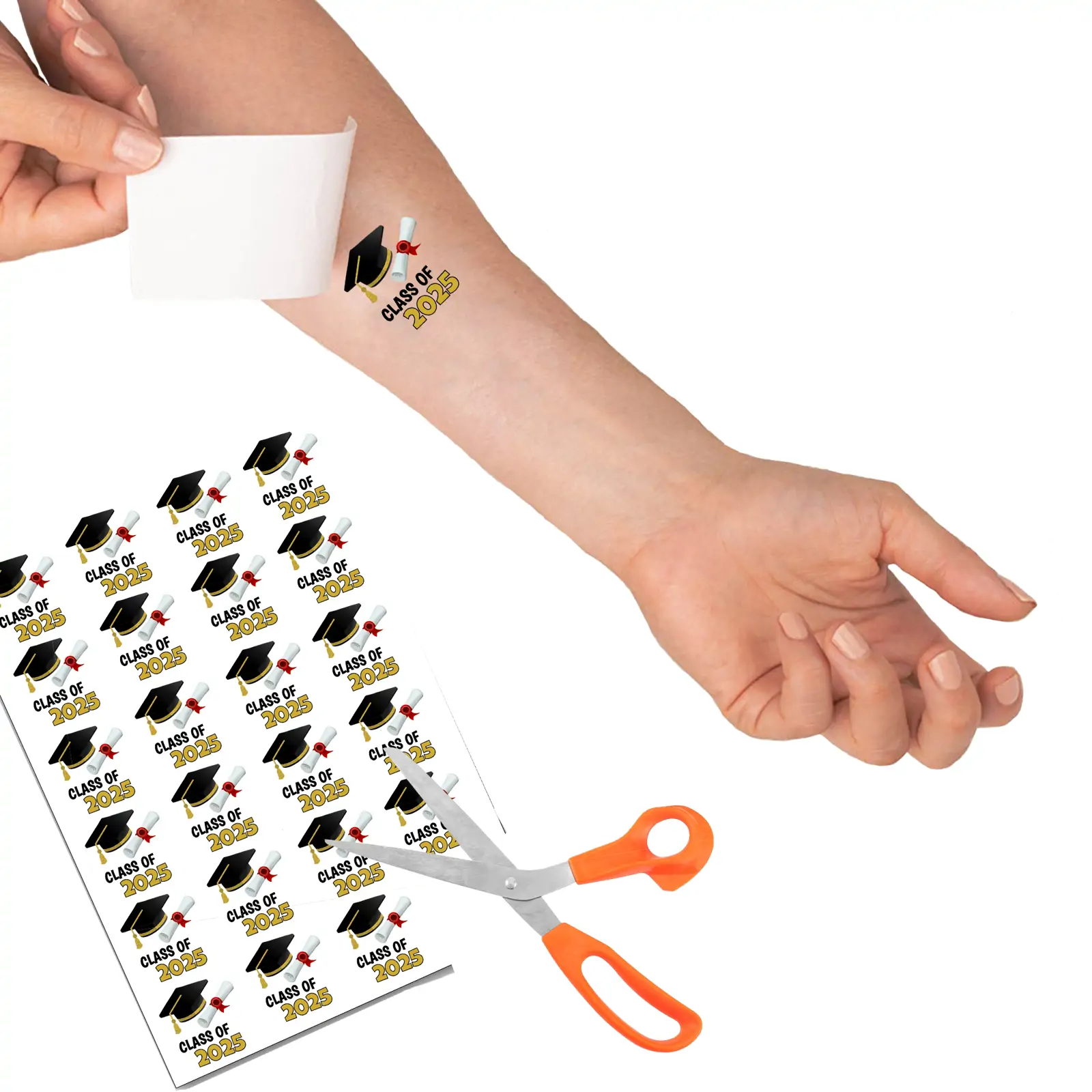 Graduation Year temporary tattoo