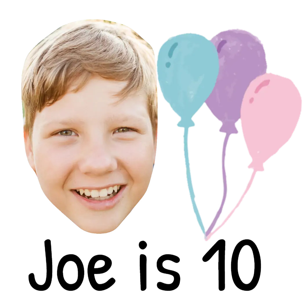 Pastel Balloons temporary tattoo
