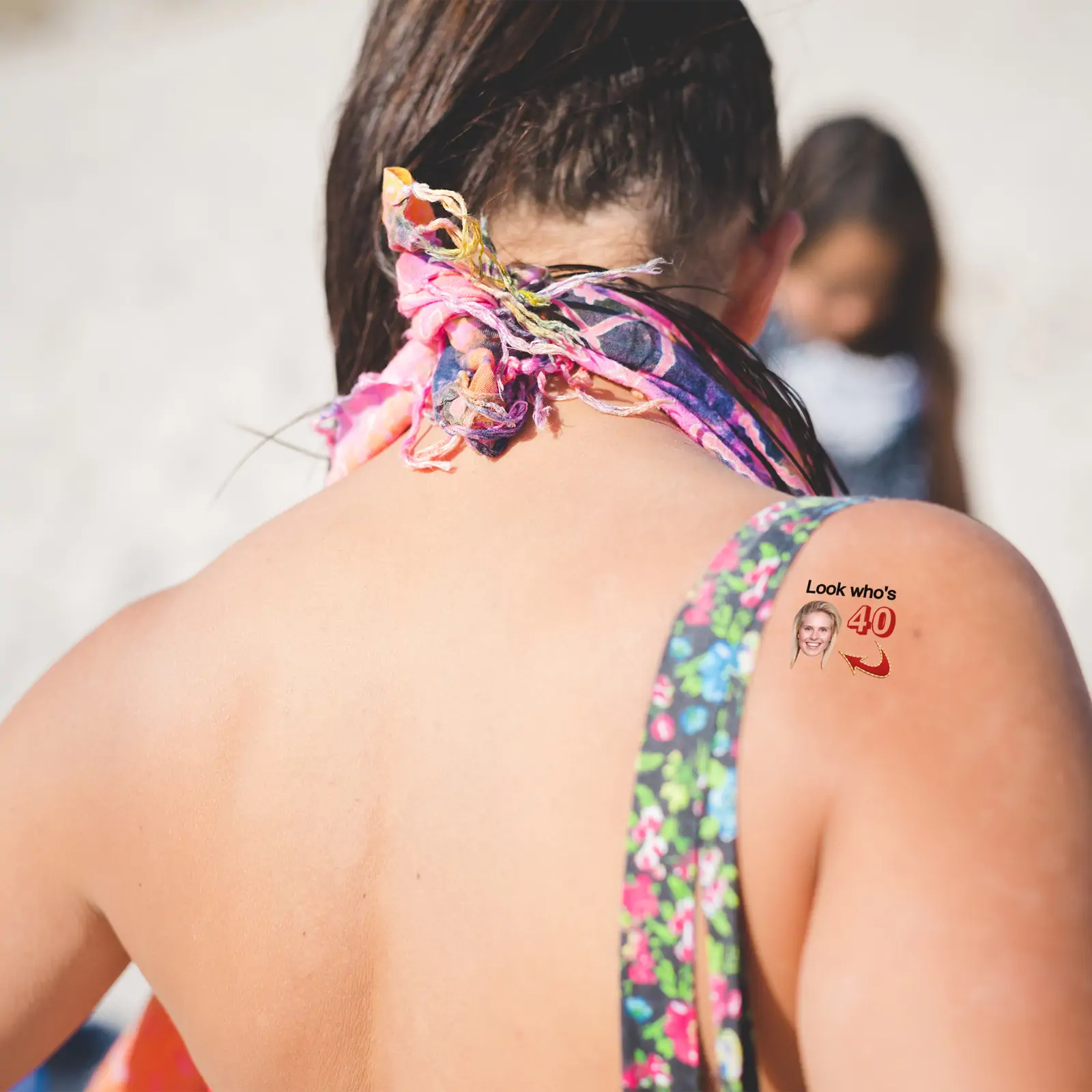 Look who's  temporary tattoo