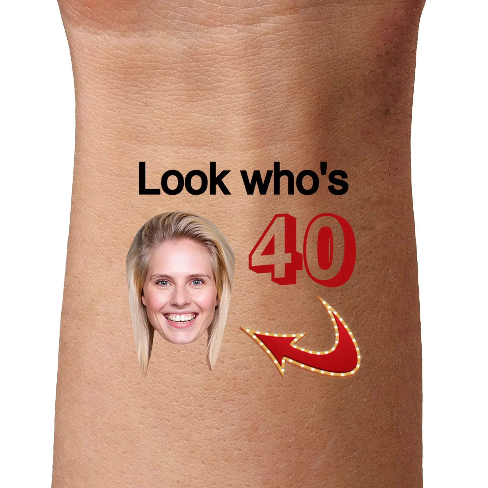 Look who's  temporary tattoo