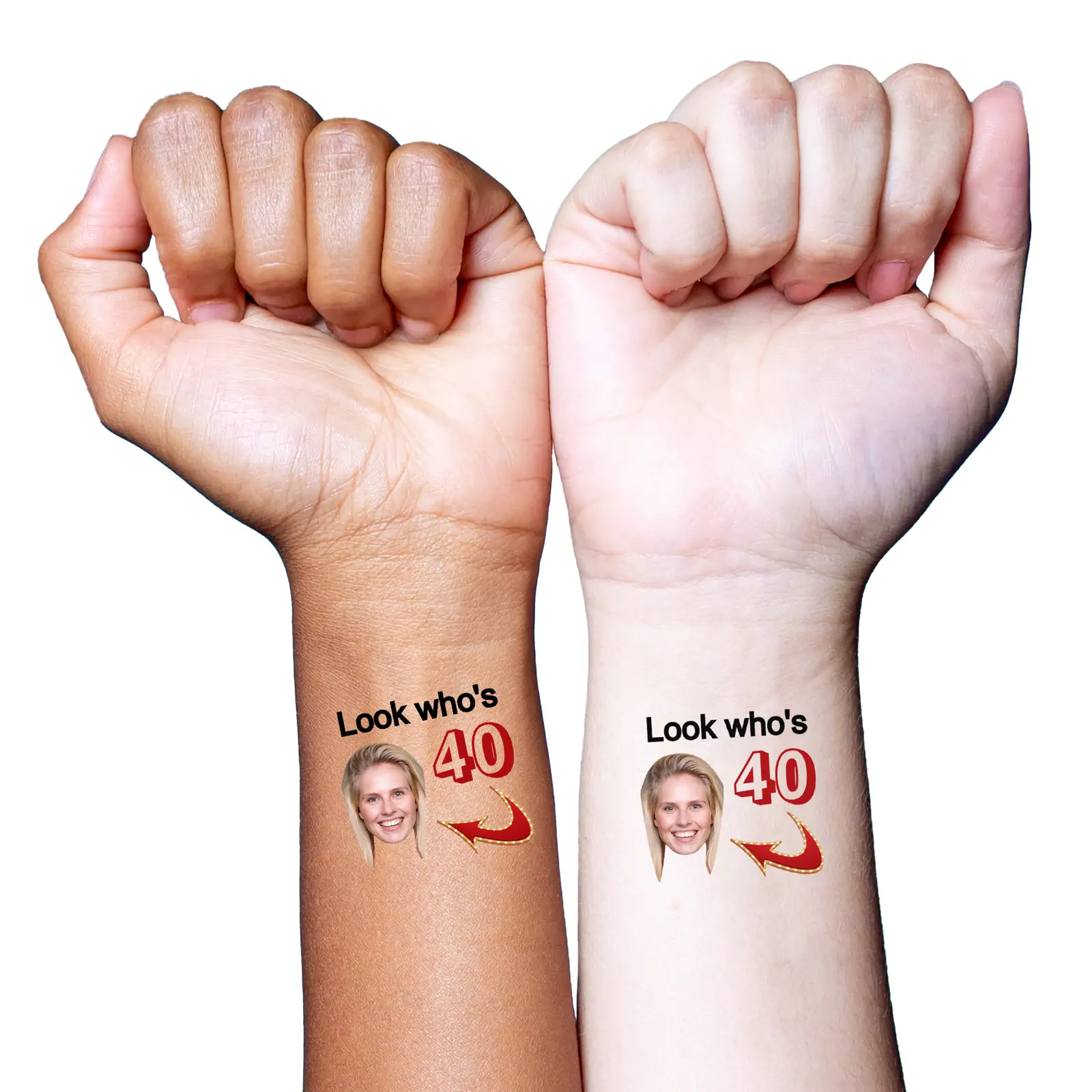 Look who's  temporary tattoo