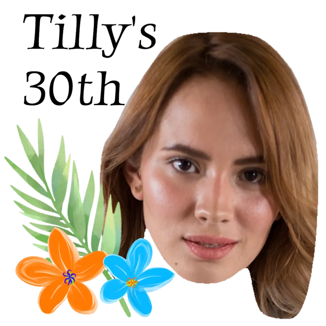 Tropical Flowers temporary tattoo