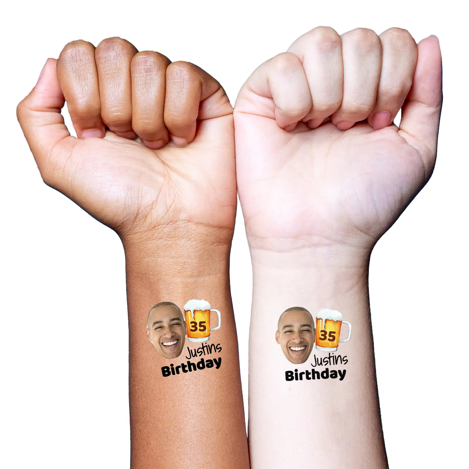 Beer Glass temporary tattoo