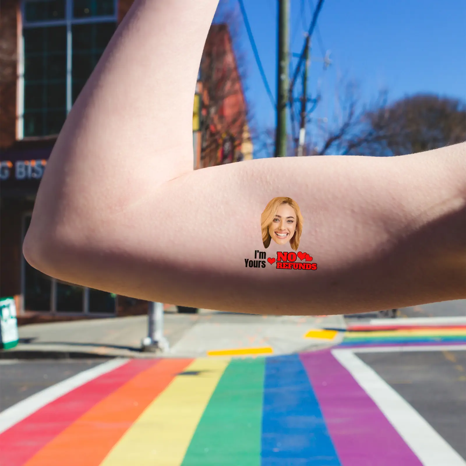 No Refunds  temporary tattoo