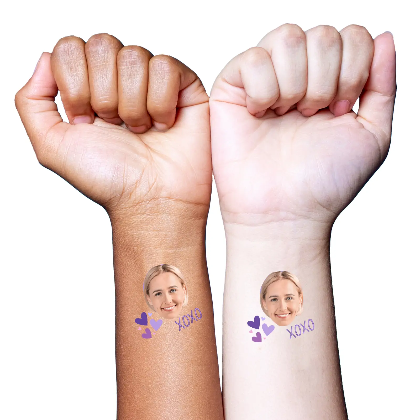 xoxo temporary tattoo