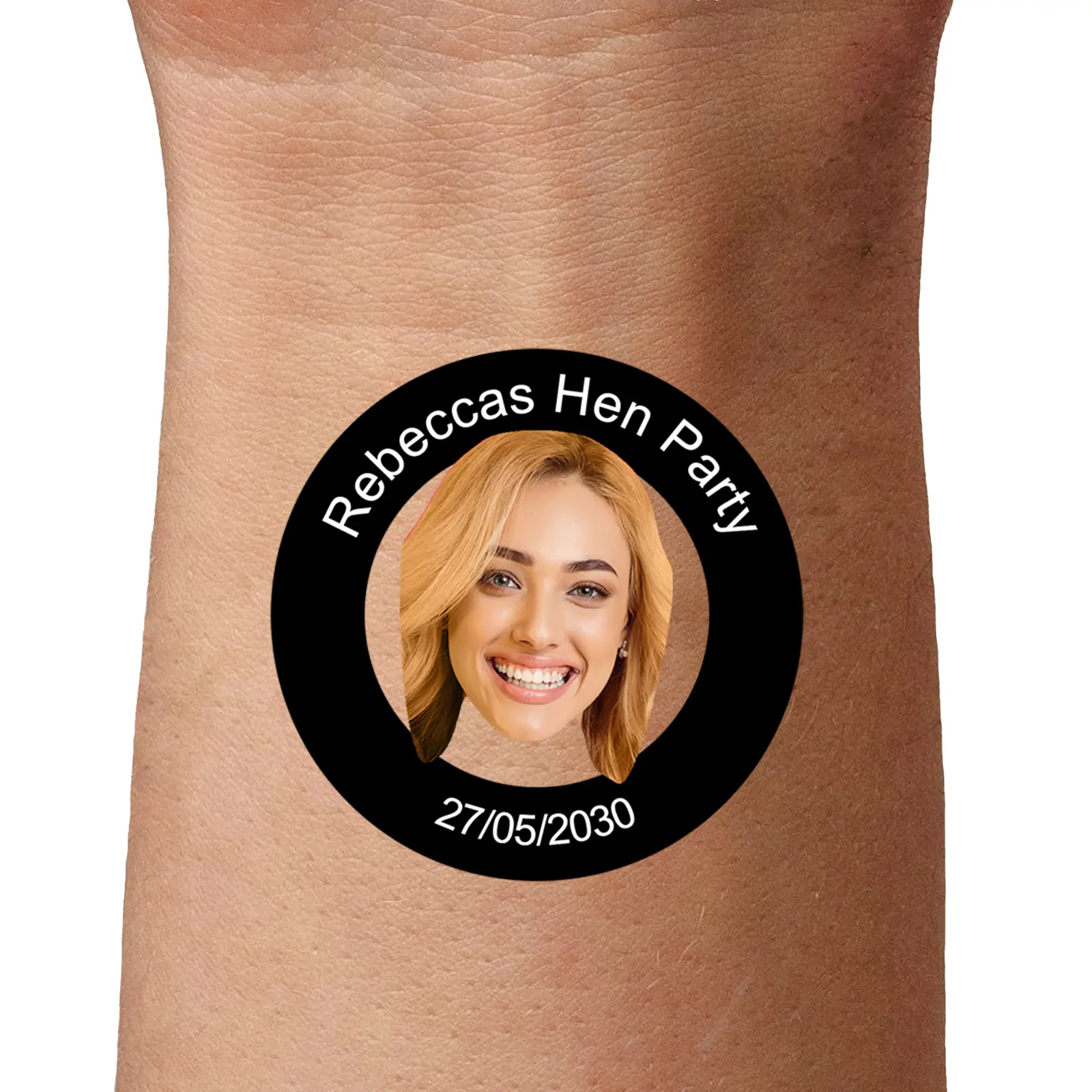 Black Circle Temporary Tattoo temporary tattoo