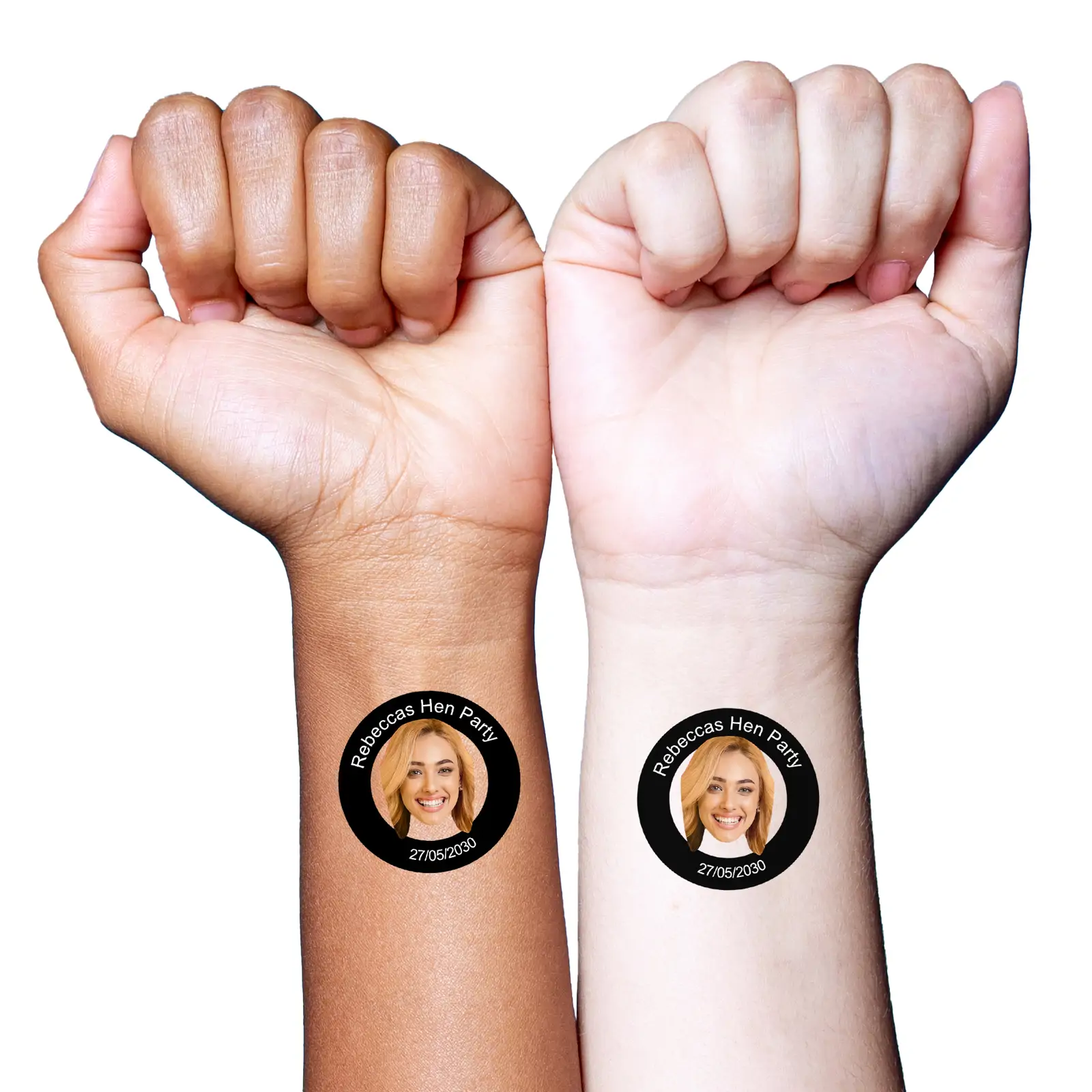 Black Circle Temporary Tattoo temporary tattoo