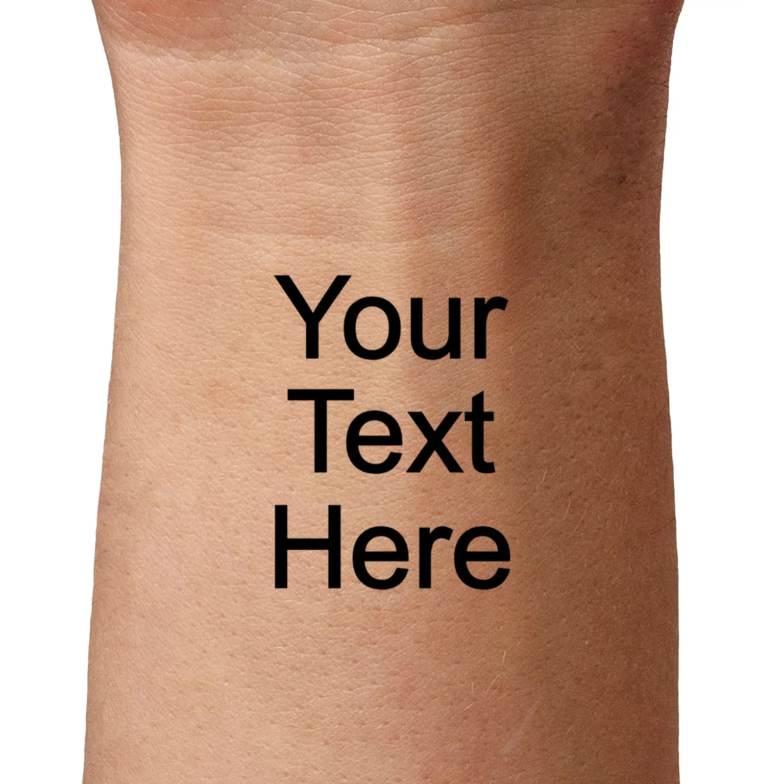 Custom Text Temporary Tattoo 45mm x 45mm temporary tattoo