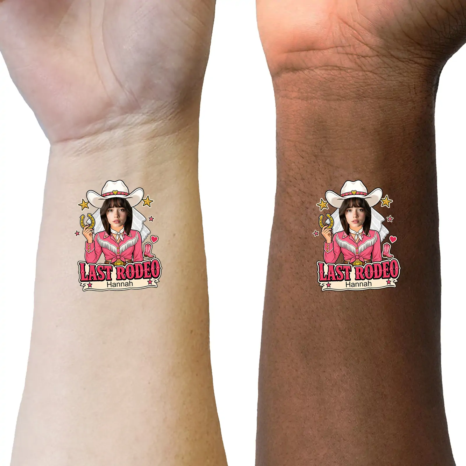 Personalised Last Rodeo Bride Temporary Tattoo temporary tattoo