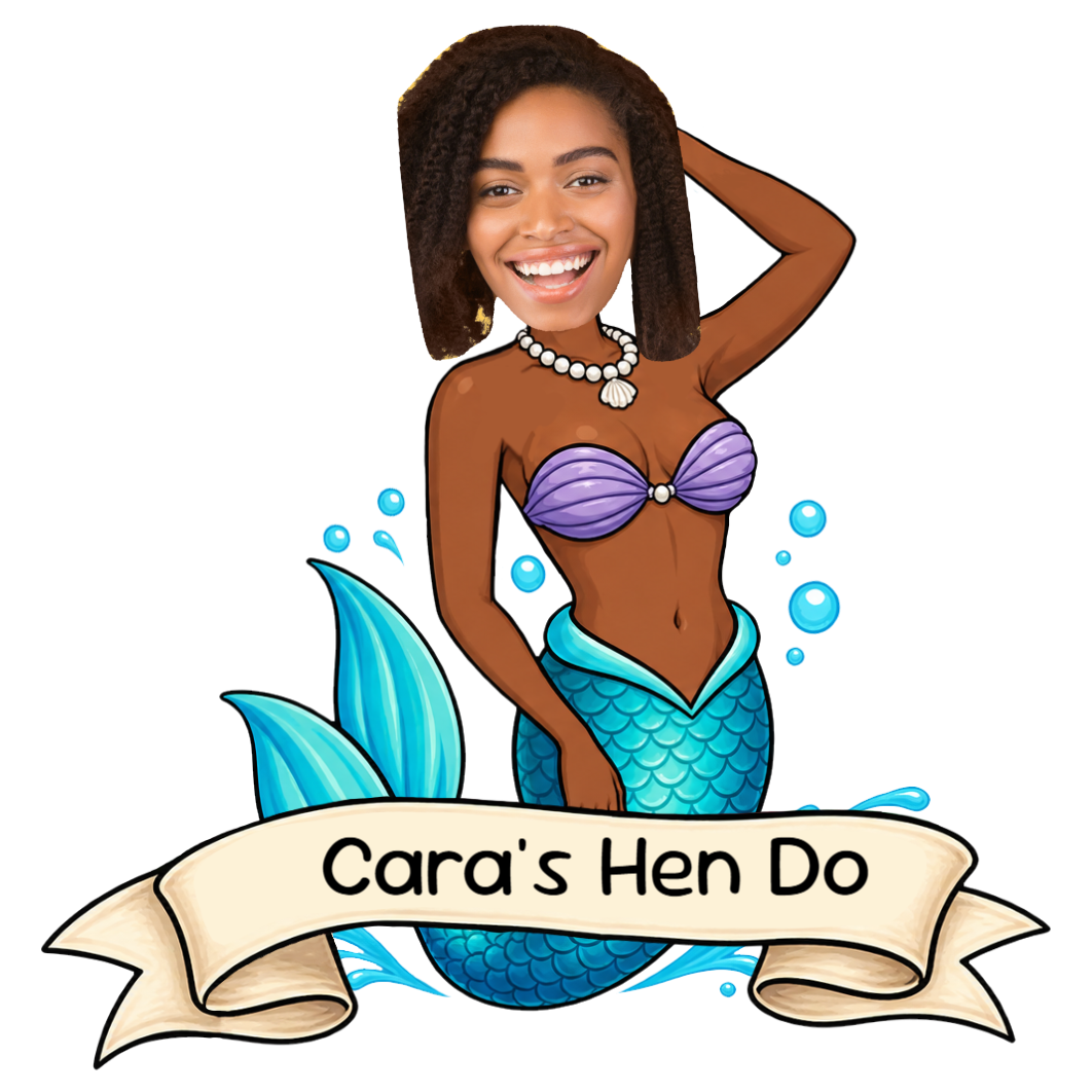 Personalised Mermaid Face - Design 2 temporary tattoo