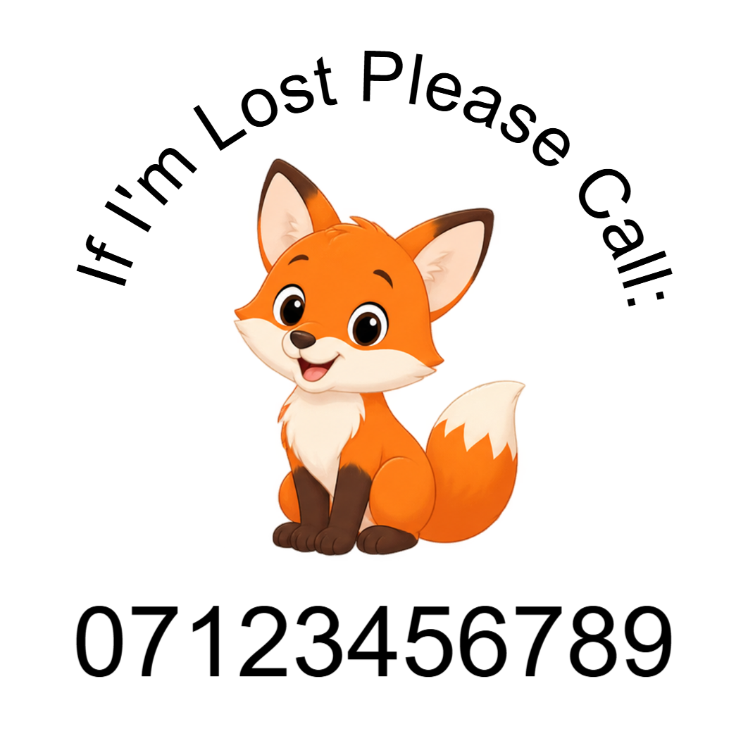 Fox- Lost Child  temporary tattoo