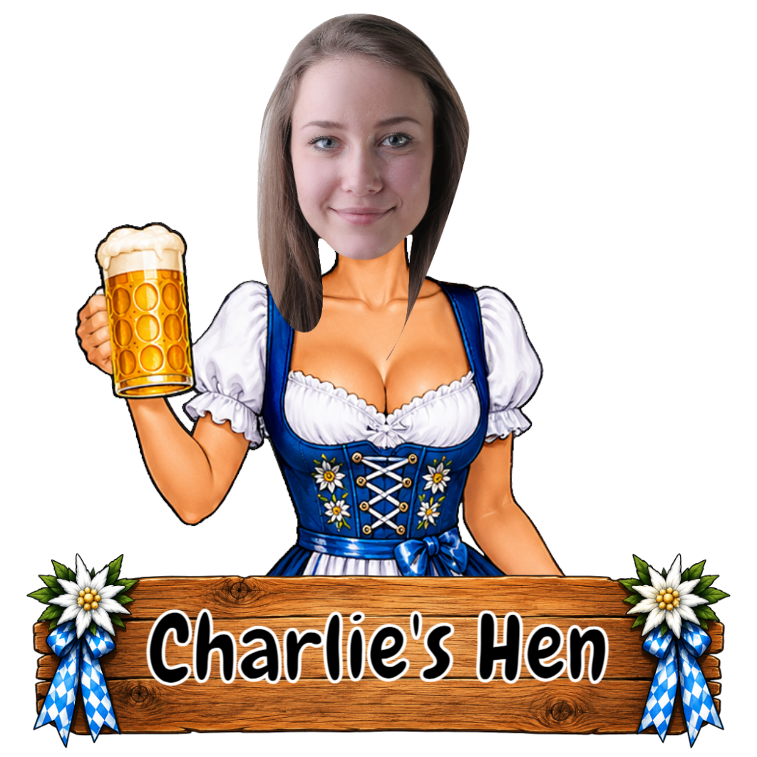 Personalised Oktoberfest Woman Tattoo temporary tattoo