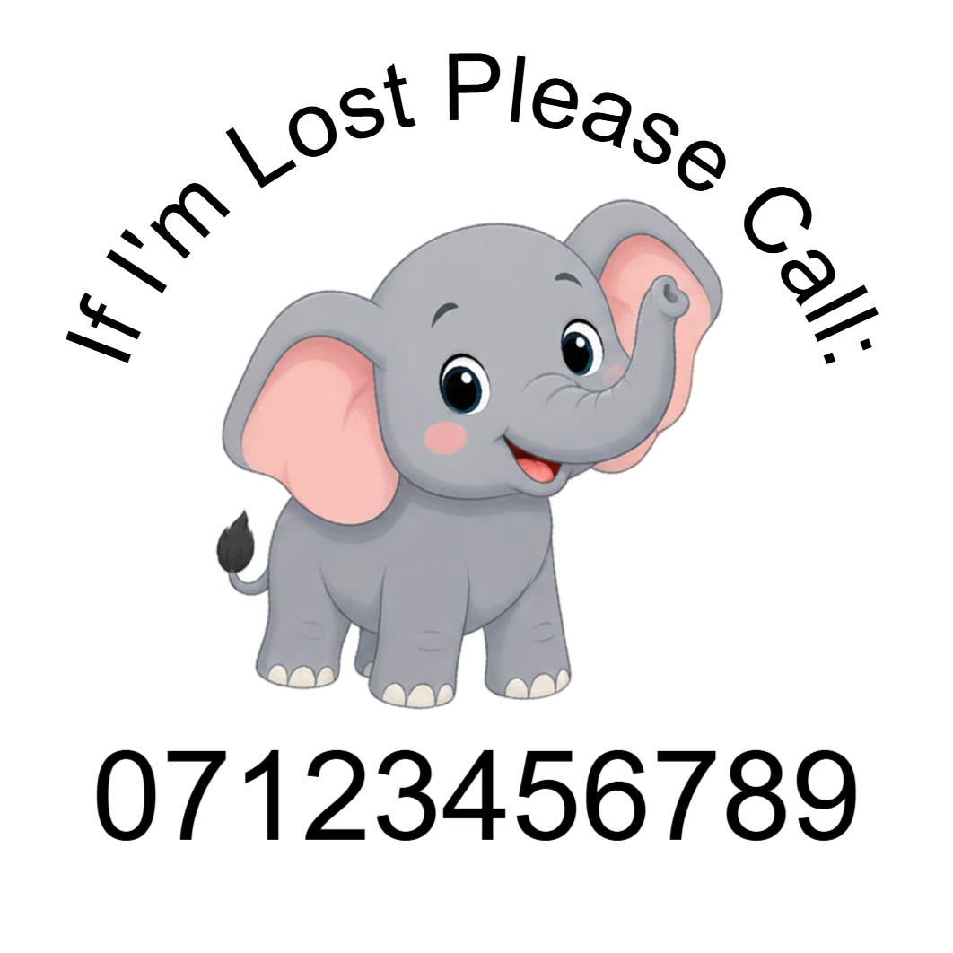 Elephant- Lost Child temporary tattoo